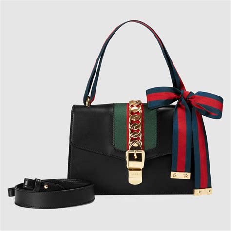 gucci black sylvie bag